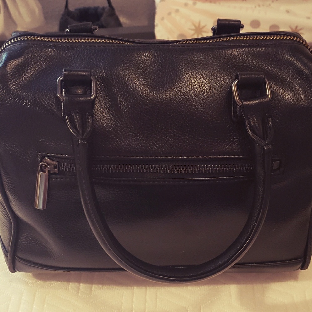 Barneys NY Black Leather Bag ~ Excellent Condition